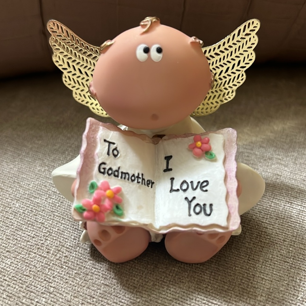 Godmother Angel “ I love you” figurine